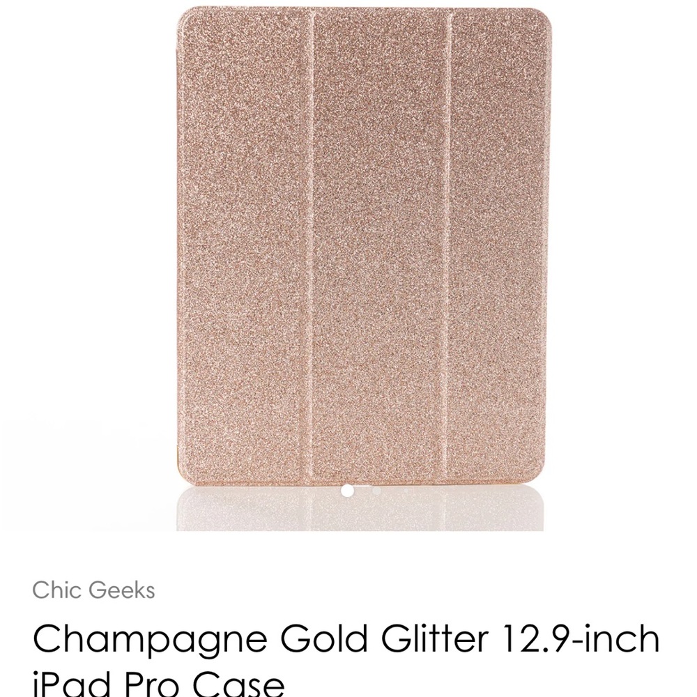 NWT Glitter 12.9 in IPad Case